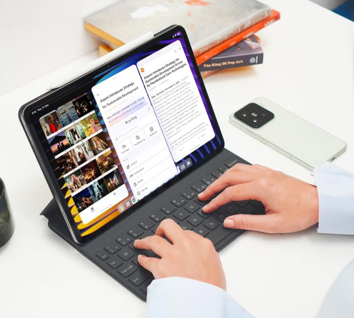 Contoh fitur multitasking, salah satu fitur tersembunyi Xiaomi Pad 7 Pro, yang menampilkan Split Screen dengan dua aplikasi berjalan sekaligus.